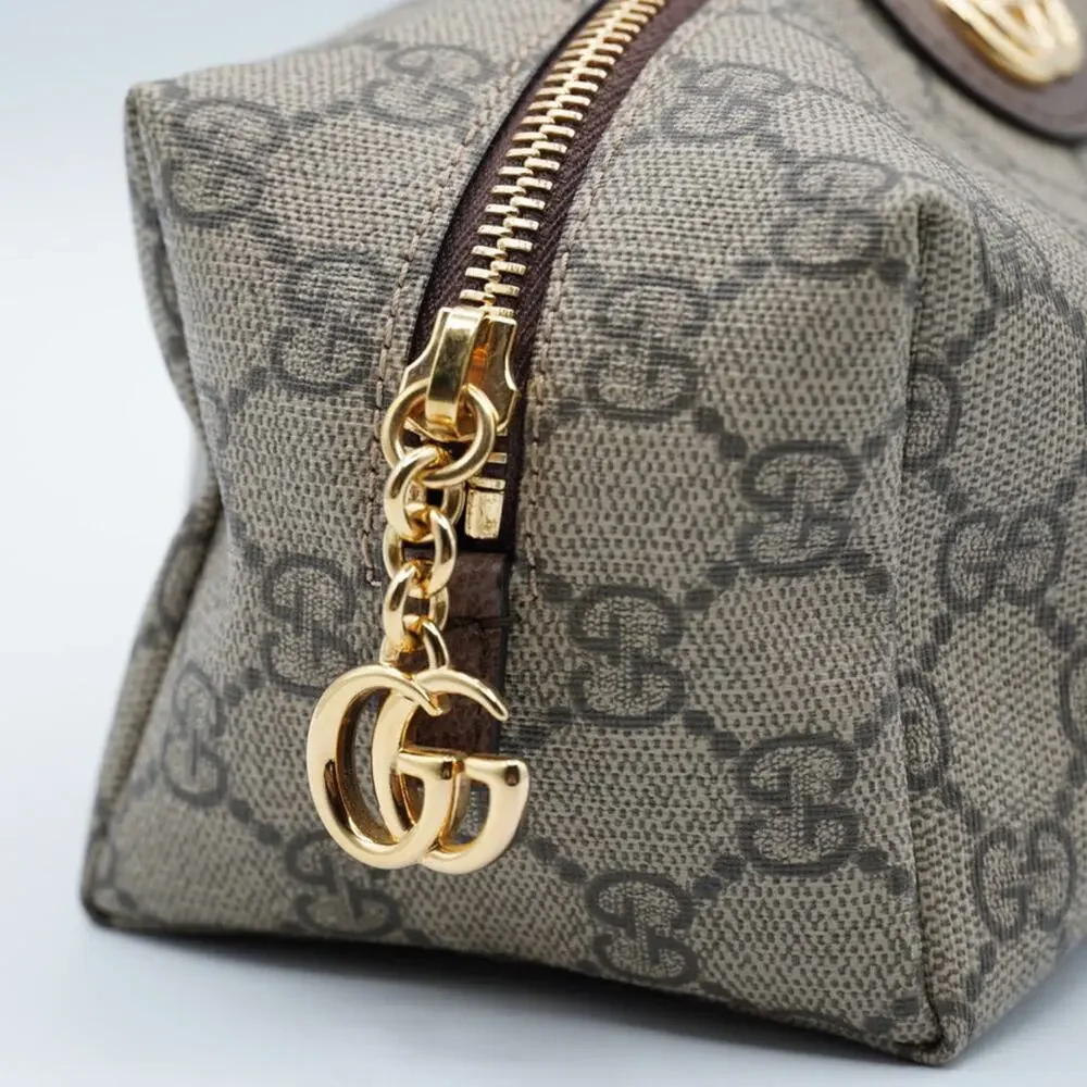 Gucci GG Supreme Monogram Canvas Ophidia Cosmetic Case - Picture 8 of 11